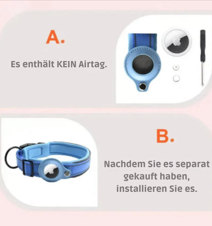 PawTrack™ Smart-Halsband mit AirTag-Halterung