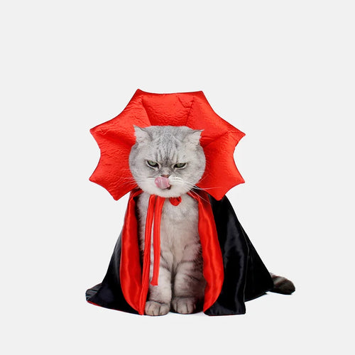 Niedliche Halloween-Kostüme für Haustiere, Cosplay, Vampirumhang für kleine Hunde, Katzen, Kätzchen, Welpen, Kleid, Kawaii, Haustierkleidung, Katzenzubehör, Geschenk 